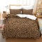 tanzhenning Leopardenmuster 3D Bettbezug Set Mit Kissenbezug, Bettwäsche Set, Modisch Bettbezüge Mikrofaser Bettbezug Mit Reißverschluss Single（140x200cm）