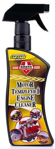 Borfh Engine Cleaner 500ml | For Oil, Grease and Stubborn Dirt | Cars, Motorcycles, Lawnmowers | Provides Protection and Shine | Reaches Difficult Areas