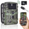 RecorCam Cámara de Caza WiFi 24MP 1296P con App Camara Fototrampeo de Caza Visión Nocturna No Glow IR LED Camara con IP65 Impermeable con Tarjeta de Memoria de 32GB, para la vigilancia de la Fauna