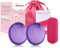 Menstrual Disc, Reusable Period Disc, Silicone Menstrual Cup with Silicone Box, Alternative to Tampons (L-Purple, Pack of 2)