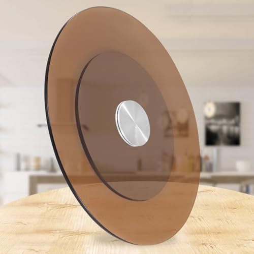 Lazy Susan Drehteller KüChenarbeitsplatte Drehplatte 360º Rotierende Servierplatte Für Brötchen, Obst Haushaltstablett(60cm)