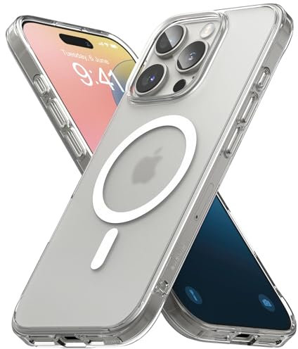 Ringke Fusion Designed for iPhone 16 Pro Max Case [Compatible with MagSafe] [Anti-Fingerprint] Frosted Translucent Anti-Scratch Back with Shockproof Bumper Protective Cover - Magnetic Matte Clear