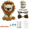 Jodimitty Häkelset Tiere Häkeln für Anfänger Erwachsene Löwe All-in-One Häckeltierchen Set DIY Puppe Tierstil Crochet Set mit Anleitung, Häkelzubehör DIY Bastelgeschenke