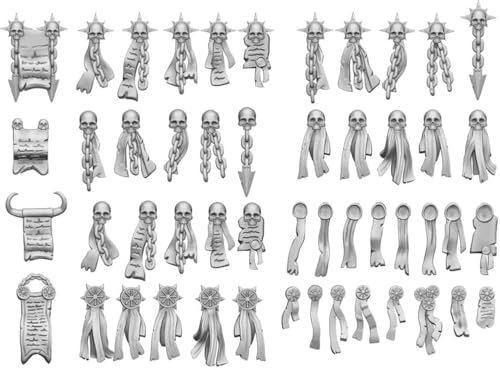 Green Staff World GSWD-11632 Kit d'impression 3D non-échelle Purity Shields Chaos, 50 pièces, kit d'imprimante 3D