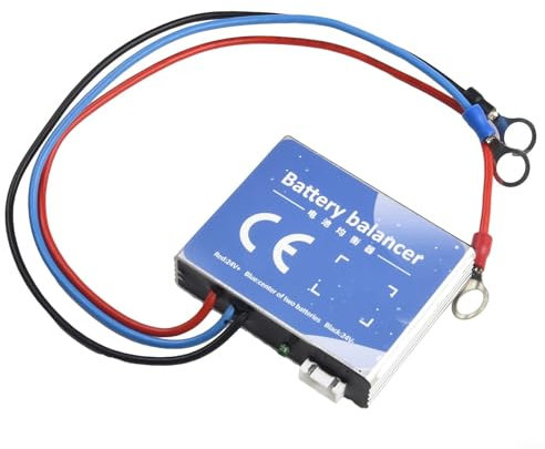 Eawfgtuw Battery Equalizer 2X12V Battery Balancer Equalizer For Solar Charge System - Reverse Polarity Protection
