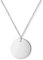 GD GOOD.designs Halskette Damen Silber mit Coin Plättchen - Wasserfest - Edelstahl Kette mit Kreis Anhänger rund I Größenverstellbar 40+5cm
