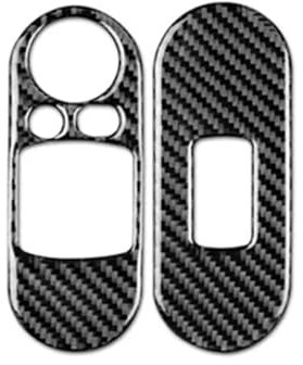 PanelMittelkonsole Für Mini Für Cooper F56 Für JCW Zubehör Autotür Fensterheber Schalter Bedienfeld Abdeckung Aufkleber Aufkleber Trim Carbon Fiber Mittelkonsole Verkleidung