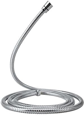 1.2m/1.5m/2m Shower Hose Made of Stainless Steel, Anti-Kink & Anti-Explosion and Leak Proof Hose Pipe, Silver/Chrome (Shower Pipe 1.2m)