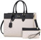 LOVEVOOK Laptoptasche Damen, 15,6 Zoll Handtasche Arbeitstasche Lehrertasche Groß, Wasserdicht Shopper Business Tasche Schultertaschen Aktentasche Umhängetasche Leder Tote Bag für Büro,Schwarz Beige