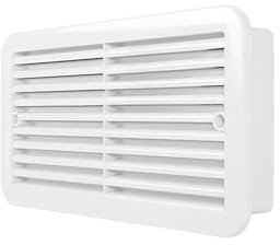 lüftungsgitter für wohnmobile 12V RV-Belüftungsventilator, Doppelfenster, Seitlich Montiert, Leiser Belüftungsventilator, Kühlschrank, Dual-Fenster-Belüftungsventilator maxxfan(White)