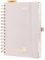 POPRUN Kalender 2026 Tagesplaner 21,5 x 14,5 cm, Tageskalender A5 1 Tag 1 Seite (Montag - Sonntag), Terminplaner (Jan.2026-Dez.2026) Ringbuch mit Hardcover, Plastiklineal - Hellrosa