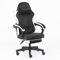AUNEK Silla Gaming con Reposapiés y Soporte Lumbar, Reclinable hasta 140°, Tela Flannel Transpirable, Altura Ajustable, Cojín Cervical, Silla Gamer para Oficina y Hogar (Negro)