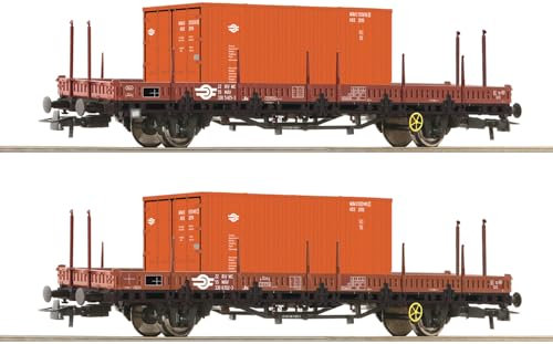 Roco 6600076 H0 2er Set Schwenkrungenwagen Ks, MAV, Ep. IV