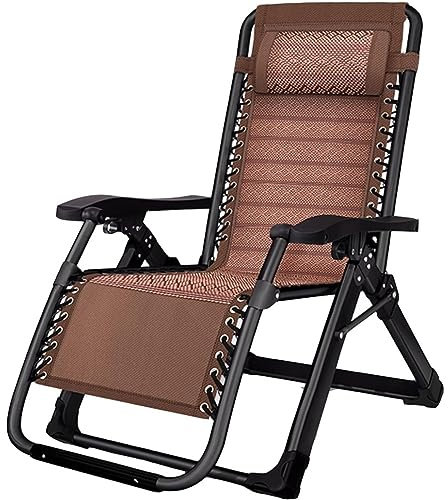 Anti-Schwerkraft-Sonnenliege, zusammenklappbar, Liegestuhl im Freien, Liegestuhl für Garten, Strand, Pool & Rasen, bequemer Klappsessel für Entspannung & Freizeit