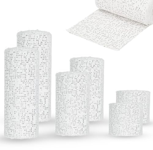 6 rollos de cinta de platre,tiras de enlucido de tela | secado rápido y vendaje de yeso, para modelar, moldes de cuerpo y arte creativo, trabajos manuales