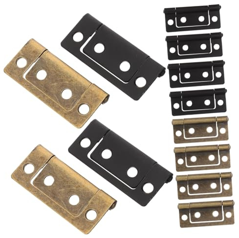 Yardenfun 12pièces Charnière De Sous-porte Plate Silencieuse Acier Inoxydable Charnière De Porte à Battants Épaisse Accessoire Pour Porte Et Fenêtre