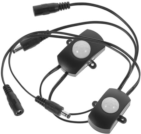 Angoily 2 Stück Ir Sensor Bewegungsmelder Schalter Automatisch Infrarot Human Motion Controller LED Streifen Licht Innen Außen