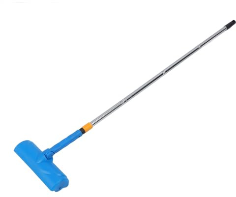 Decken-Farbroller, 25,4 cm, verstellbar, Edelstahl-Verlängerungsstange, Farbspritzer-Pinsel mit Spritzschutz für Fenster, Türen, Garten, Garage