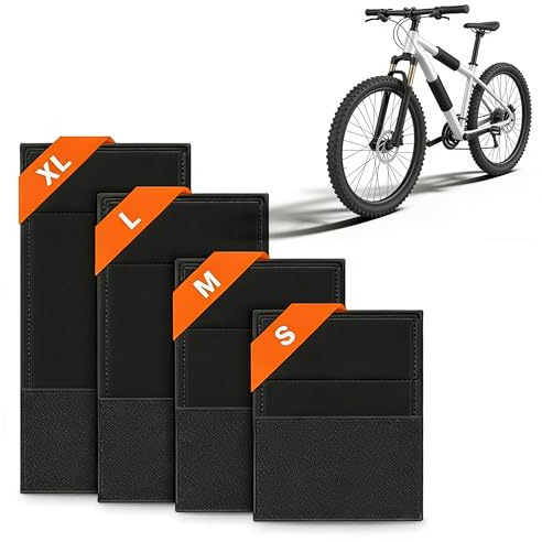 Fahrrad Rahmenschutz Set Fahrradträger Schutz mit 4 Verschiedenen Größen, Transportschutz Passend für Thule Fahrradträger, Carbon Rahmen Schutz, Fahrrad Zubehör Befestigung, Anhänger Bike Zubehör