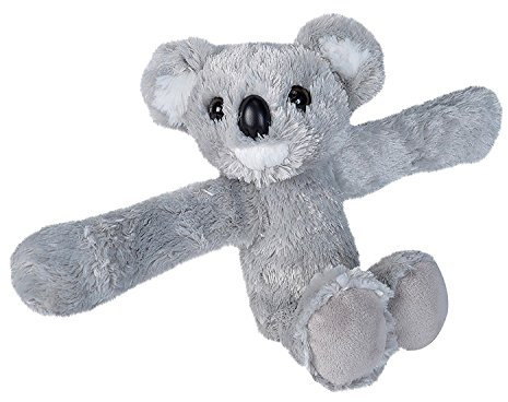 Wild Republic 19434 21093 Huggers Schnapparmband Kuscheltier, Plüschtier, Koala, Grau, 20 cm, 8