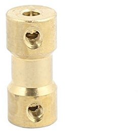 sourcingmap 2mmx3mm Brass Shaft Coupling Coupler Motor Transmission Motor Connector for RC Boat Model