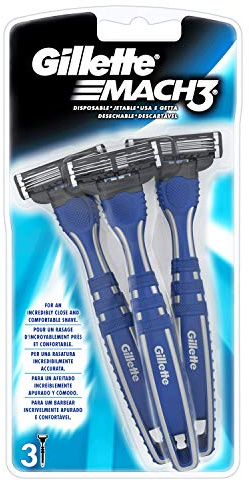 Gillette Mach3 Men’s Disposable Razors – Pack of 3