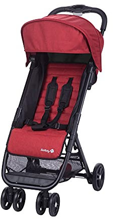 Safety 1st Buggy Teeny, Ultrakompakt Zusammenklappbarer Kinderwagen inkl. Passender Tragetasche, Ideal für die Reise oder die Stadt, Nutzbar ab ca. 6 Monate bis ca. 3 Jahre, Red Chic (rot)