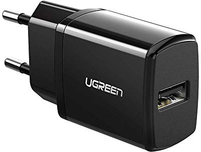 Ugreen 2.1A 10.5W USB-A Ladegerät, Schwarz, 50459