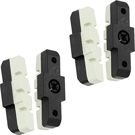 P4B | 4 Stück Hydraulik Power Pads für Magura in Weiss/Schwarz - 50 mm | Geräuscharme Bremsbeläge für Magura Felgenbremse