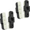 P4B | 4 Stück Hydraulik Power Pads für Magura in Weiss/Schwarz - 50 mm | Geräuscharme Bremsbeläge für Magura Felgenbremse