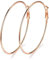 Deyanse Creolen Silber Damen Ohrringe, 925 Sterling Silber Creolen Ohrringe für Mädchen, 50mm Rose Gold Groß Unisex Creolen Kreolen, Allergenfrei Ohrschmuck als Geschenk zum Weihnachten