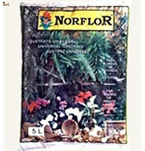 BricoLoco Sustrato Tierra Universal para Plantas, semilleros. Pack 10 Sacos. Interior Exterior. con Corteza de Pino, turba y Materia orgánica compostada. Fertilizado NPK. 50 LTS. (10 Sacos de 5 LTS.)