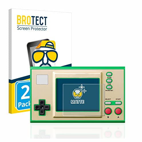 brotect Protection Ecran Anti-Reflet pour Nintendo Game & Watch Super Mario Bros (2 Pièces) - Film Mat