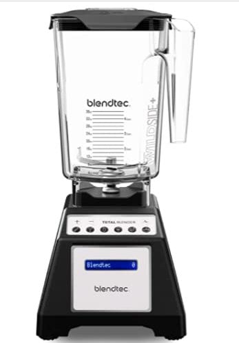 Blendtec Total Classic Original Blender with WildSide Jug - Professional-Grade Power - 6 Pre-Programmed Cycles - 10-Speeds - Black, TD43PA01-UKCOST