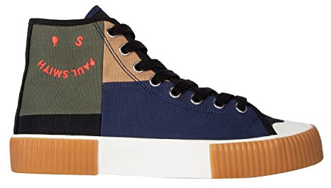 Paul Smith Ps Herren Schuh Kibby Khaki Sneaker, Mehrfarbig, 46 EU