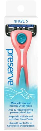 PRESERVE PRESERVE: POPi SHAVE 5 Rasierer mit Klinge - Coral Red (1)