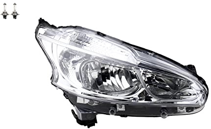 Johns, Scheinwerfer passend für Peugeot 208 03/12-05/15 rechts + Leuchtmittel