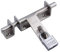 LAErper Heavy Duty Latch Door Bolt Barrel Slide Lock,Stainless Steel Slide Bolt/Hasp Lock With Padlock Hole,For Garden Gate Shed Doors