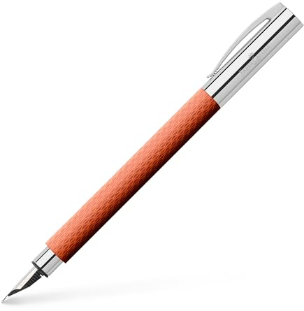 Faber-Castell ‎147762 - Füller Ambition OpArt White Sand, Federbreite EF, inkl. Geschenkverpackung
