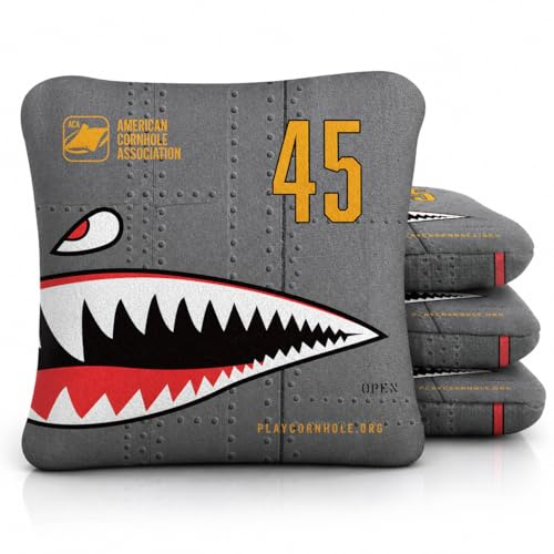 ACA Approved Official Regulation 6x6 in Cornhole Bags Dual Sided Synergy Pro Set of 4
