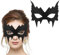 Sibba Halloween Kostüm Maske Schwarze Augenmaske Cosplay Halbgesichtsmaske Anzieh Kostüm Party Zubehör für Erwachsene Kinder