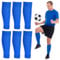 Peaken Football Sock Sleeve, 3 Pair Team Leg Sock Black Sock Sleeve Football for Football Running or Training Beginner (Adult, Blue)