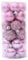 Palline di Natale, Palline di Natale Pratica pallina di plastica Ornamenti multiuso Palline infrangibili per albero di Natale Rosa 3 cm di diametro 24 pezzi
