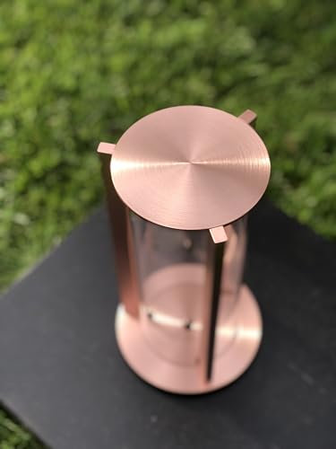 Grablaterne Grablampe Kupfer Grabschmuck modern