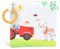 Petinard Label Fotoalbum Baby Fotobuch aus Bio-Baumwolle Bauernhof I mit Beißring und Anhänger als Erinnerungsbuch I kinder Baby ab 0 Monaten I Geschenke zur Geburt und zur Eingewöhnung