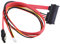 Ranuw (7+15) 22-pin 2.5 and 3.5 HDD SSD Power Cord Male To Female Power Supply Cable Power Splitter Cable Connector Sata Extension Cable Power Data 22 Pin