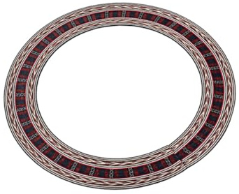 OFFSCH Gitarrenrosetteneinlage 92mm Innendurchmesser Schalllochaufkleber Kaffee Farbe Beschädigt Gitarre und Beeinflusst Klang für Klassische Gitarren