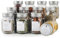 LIBWYS Einmachgläser mit Schraubdeckel 12er Mason Jar - 120 ml, Luftdichte Gewürzbehälter mit etiketten - Gewürze Aufbewahrung Spülmaschinenfest Wasserdicht - Edelstahl Spice jars