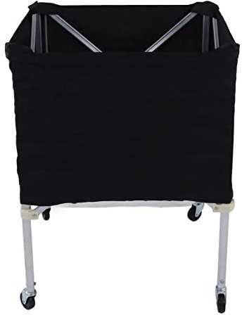 Depisuta Rolling Ball Cart, Foldable Portable Ball Storage Cart Wheeled Basketball Storage Bin, Rolling Sport Balls Cart, Ball Organizer, Rolling Exercise Ball Cart Holder for Gym, School