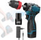 Weytoll Trapano Avvitatore Batteria 18V, 2 Batterie 1300mAh, Max 45Nm, 23+1 Impostazione Coppia, 2 Velocità, LED Luce per Riparazione, Fai da te